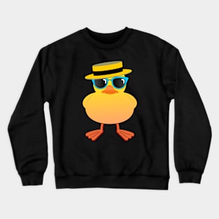 Boater Hat rubber Duck Crewneck Sweatshirt